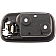 Help! By Dorman Interior Door Handle - Plastic Black Housing With Silver Lever Single - 92695
