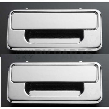 All Sales Exterior Door Handle -  Chrome Plated Aluminum Set Of 2 - 922C