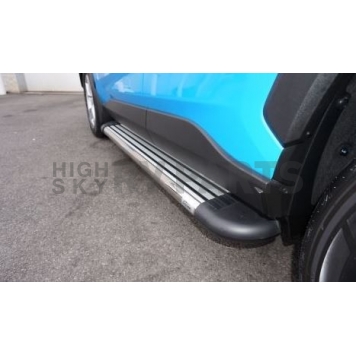 Romik USA Running Board Polished Aluminum Stationary - 21727418-1