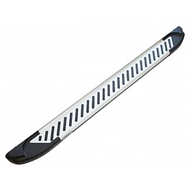 Romik USA Running Board Silver Aluminum Stationary - 61819418