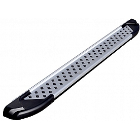 Romik USA Running Board Silver Aluminum Stationary - 61810418