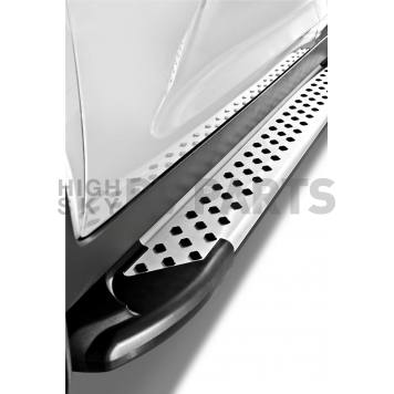 Romik USA Running Board Silver Aluminum Stationary - 61815418-1