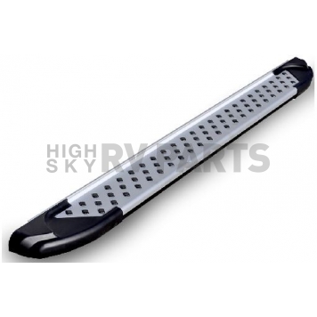 Romik USA Running Board Silver Aluminum Stationary - 62110418