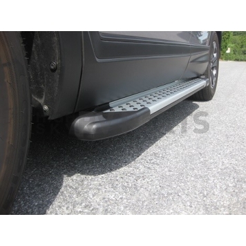 Romik USA Running Board Silver Aluminum Stationary - 62110418-1