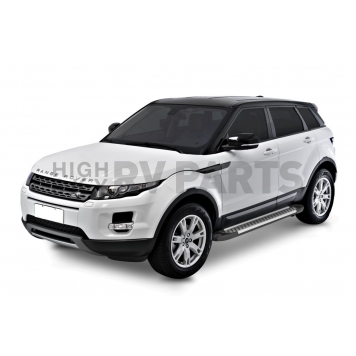Romik USA Running Board Silver Aluminum Stationary - 62011418-2