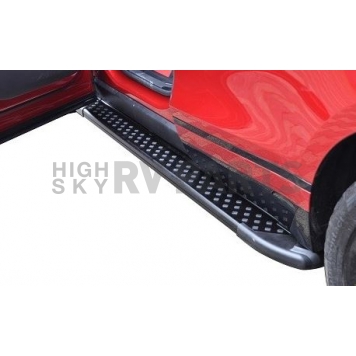 Romik USA Running Board Black Anodized Aluminum Stationary - 62015419-1