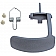 Help! By Dorman Interior Door Handle - Lever Plastic Gray Single - 726MX