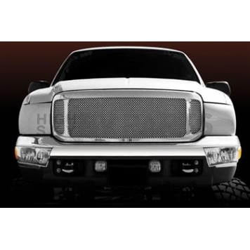 T-Rex Truck Products Grille Insert - Mesh Rectangular Polished Stainless Steel - 54571
