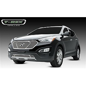 T-Rex Truck Products Grille Insert - Mesh Square Polished Stainless Steel - 54491