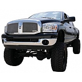 T-Rex Truck Products Grille Insert - Mesh Rectangular Polished Stainless Steel - 54467