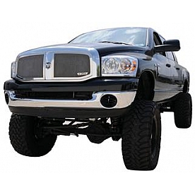 T-Rex Truck Products Grille Insert - Mesh Rectangular Polished Stainless Steel - 54467