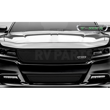 T-Rex Truck Products Grille Insert - Mesh Trapezoid Polished Stainless Steel - 54480-1