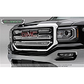 T-Rex Truck Products Grille Insert - Mesh Rectangular Polished Stainless Steel - 54215