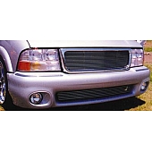 T-Rex Truck Products Grille Insert - Horizontal Bar Rectangular Polished Aluminum - 20380