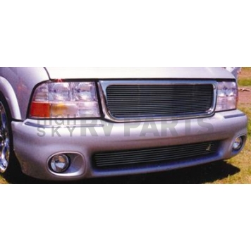 T-Rex Truck Products Grille Insert - Horizontal Bar Rectangular Polished Aluminum - 20380