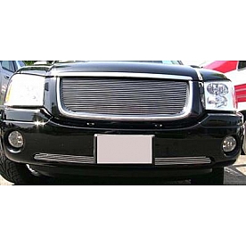 T-Rex Truck Products Grille Insert - Horizontal Bar Rectangular Polished Aluminum - 20385