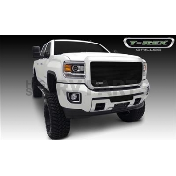 T-Rex Truck Products Grille Insert - Bar Rectangular Black Powder Coated Aluminum - 20211B