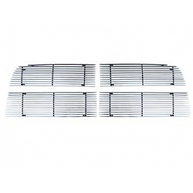 Paramount Automotive Grille Insert - Polished Aluminum 4 Millimeter Horizontal Style - 320199
