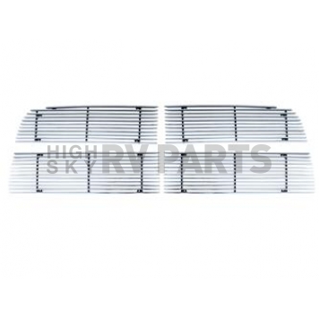 Paramount Automotive Grille Insert - Polished Aluminum 4 Millimeter Horizontal Style - 320199
