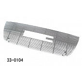 Paramount Automotive Grille Insert - Polished Aluminum 4 Millimeter Horizontal Style - 330104