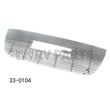 Paramount Automotive Grille Insert - Polished Aluminum 4 Millimeter Horizontal Style - 330104