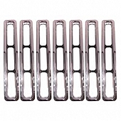 Rugged Ridge Grille Insert - Bar Rectangular Chrome Plated Plastic - 1130601