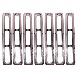 Rugged Ridge Grille Insert - Bar Rectangular Chrome Plated Plastic - 1130601