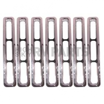 Rugged Ridge Grille Insert - Bar Rectangular Chrome Plated Plastic - 1130601