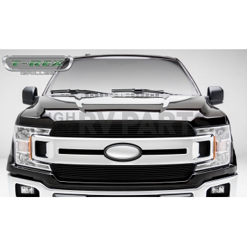 T-Rex Truck Products Grille Insert - Horizontal Bar Rectangular Black Powder Coated Aluminum - 20571B-1