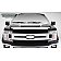 T-Rex Truck Products Grille Insert - Horizontal Bar Rectangular Black Powder Coated Aluminum - 20571B