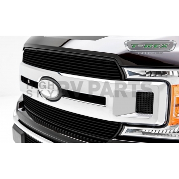 T-Rex Truck Products Grille Insert - Horizontal Bar Rectangular Black Powder Coated Aluminum - 20571B-2