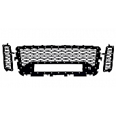 Rigid Lighting Grille Insert - Mesh Trapezoid Black Powder Coated Stainless Steel - 40549