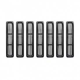 Rugged Ridge Grille Insert - Bar Rectangular Black Aluminum - 1140103