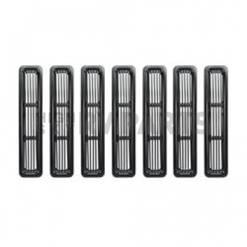 Rugged Ridge Grille Insert - Bar Rectangular Black Aluminum - 1140103
