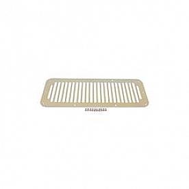 Rugged Ridge Cowl Vent Cover - Slotted Silver Stainless Steel - 1111702