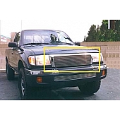 T-Rex Truck Products Grille Insert - Horizontal Bar Rectangular Polished Aluminum - 20881