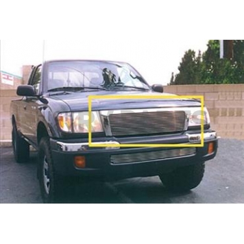 T-Rex Truck Products Grille Insert - Horizontal Bar Rectangular Polished Aluminum - 20881