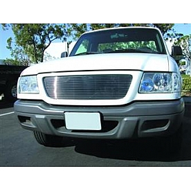 T-Rex Truck Products Grille Insert - Horizontal Bar Trapezoid Polished Aluminum - 20688