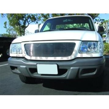 T-Rex Truck Products Grille Insert - Horizontal Bar Trapezoid Polished Aluminum - 20688