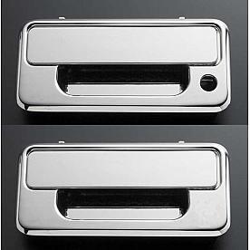 All Sales Exterior Door Handle -  Chrome Plated Aluminum Set Of 2 - 921C