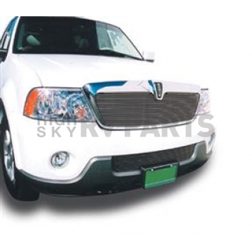 T-Rex Truck Products Grille Insert - Horizontal Bar Trapezoid Polished Aluminum - 20695