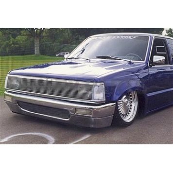 T-Rex Truck Products Grille Insert - Horizontal Bar Rectangular Polished Aluminum - 20630