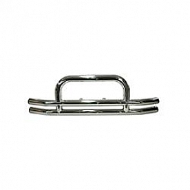 Rugged Ridge Tubular Bumper 1-Piece Design Stainless Steel Silver - 1152001