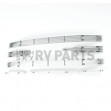 Paramount Automotive Grille Insert - Polished Aluminum 4 Millimeter Horizontal Style - 330181-2