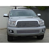 T-Rex Truck Products Grille Insert - Horizontal Bar Trapezoid Polished Aluminum - 20903