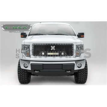 T-Rex Truck Products Grille Insert - Honeycomb Rectangular Black Powder Coated Steel - 7315681