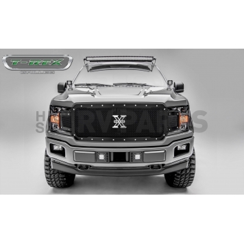 T-Rex Truck Products Grille Insert - Mesh Rectangular Black Powder Coated Steel - 6715711