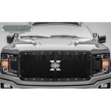 T-Rex Truck Products Grille Insert - Mesh Rectangular Black Powder Coated Steel - 6715711-1