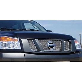 T-Rex Truck Products Grille Insert - Mesh Trapezoid Polished Stainless Steel - 6717810