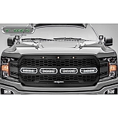 T-Rex Truck Products Grille Insert - Laser Cut Web Pattern Rectangular Black Powder Coated Steel - 6515841